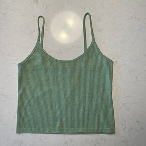 Pacsun basics green crop tank top (Womens Medium)- like new condition/worn once